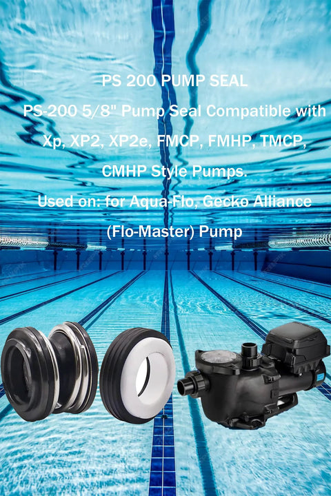 pool pump shaft seal kit for PS-200 5/8 inch shaft with pump in swimming pool setting