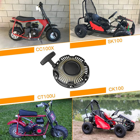 Pull Start Recoil Starter Assembly for Predator 79cc 98cc 99cc 100cc Mini Bike Go Kart and Coleman CT100U CC100X CK100 SK100 MB100 OHV Engine Parts