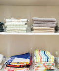 8 Pack Acrylic Shelf Dividers for Closet Organization, Clear Adjustable Storage Spacers for Clothes, Keeps Stacks Neat