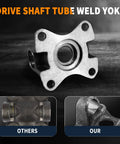 Driveshaft Flange Yoke 3 2 1579 Cap 1.188 In Width 3.625 In 1350 Series U Joint 4 Bolt Holes Bolt Circle 4.25 In Bearing Cap Diameter 1.188 In Durable. 4-bolt driveshaft tube weld yoke