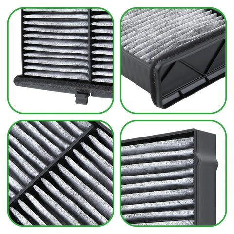 Close-up of Activated Carbon Cabin Air Filter Set For Mazda 3 CX-30 CX-50 2019-2025 Two-Piece Replacement OE BDTS-61-J6X BDTS61J6X MP111BDGF