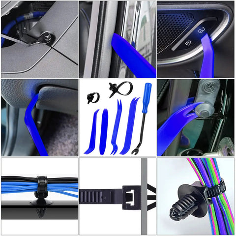 Must Have 835 Piece Car Push Retainer Clips And Plastic Fasteners Kit with tools and fasteners for trim and panel removal.