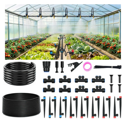 Effortless Drip Irrigation Kit For Garden And Yard With Automatic Plant Watering System And Quick Connect Fittings No Tools Needed