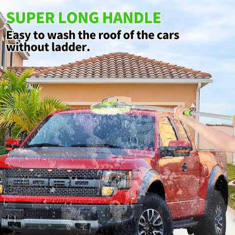 Using 14 Piece Car Wash Kit With 62 Inch Long Reach Brush Microfiber Scratch Free Wash Mitts And Mop Kit For Cars RVs SUVs