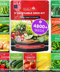 11 Heirloom Vegetable And Fruit Seeds Pack For Home Garden, Non GMO Open Pollinated Variety Bundle, Winter Garden Ready Mix