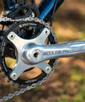 104 BCD 36 Tooth Mountain Bike Chainring For Shimano 12 Speed Hyperglide Plus Drop Stop ST installed on crankset