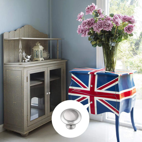 36 Pack Round Ring Kitchen Cabinet Knobs And Drawer Pulls Set With Screws Silver Durable Handles for diverse dresser styles