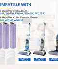 Replacement Brushroll And Foam Filter Bundle For HydroVac WD101 WD100 WD101C WD201 WD200 WD200C XL Pro 3 In 1 Vacuum Cleaner