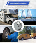 4 Pack 1.78 Inch Trailer Bearing Dust Caps Grease Cap for Three Quarter Inch Wheel Hub Axles with RVs and trailers