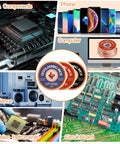 Image showing applications of Three Size Copper Desoldering Wick Kit For No Clean Solder Removal 0.08 In 0.10 In 0.12 In Solder Wick Braid 10 Ft Each Pro Grade Tool For PCB Repair And Electronics Projects, with electronics and components.