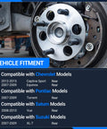 Rear Wheel Bearing And Hub Assembly With ABS, 5 Lug, Fits Chevy Equinox 2007-2009, Pontiac Torrent 2007-2009, installed on vehicle