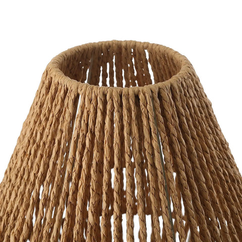 Boho Table Lamps For Bedroom And Living Room With Natural Woven Basket Lanterns And Paper String Shades Compact Size For Nightstands End Tables And Sofa Tables Create Cozy Vibe Lighting With Warm Soft Light And Textured Rattan Finish