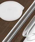 Legit Silicone Baby Proofing Edge Guards And Corner Protectors Heavy Duty Wall Bumpers on a wooden surface, showcasing round silicone pad.