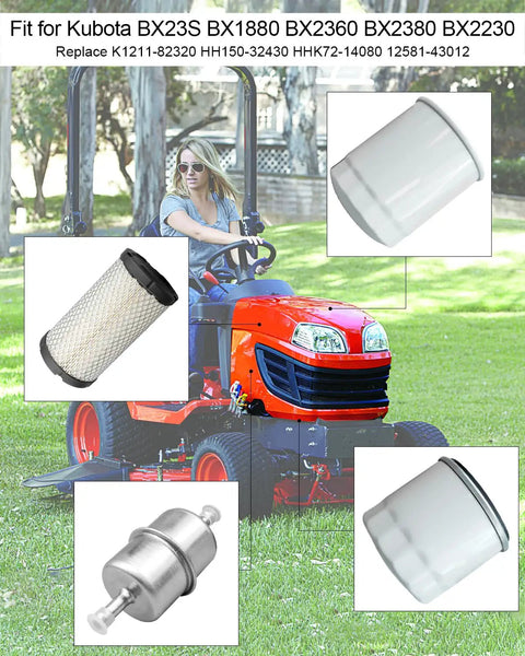 Kubota BX Series Tractor Filter Kit Ready To Roll Perfect Fit For BX23S BX1880 BX2360 BX2380 BX2230 Replacement Filters