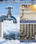 All Weather Self Adhesive Pipe Insulation Tubes 36 Inch Long Outdoor Foam Water Pipe Insulation Kit with aluminum layer on frost-covered pipes