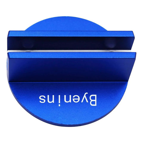 Top view of Universal Aluminum Slotted Grooved Magnetic Jack Pad With Frame Rail Protection for Cars, SUVs, and Trucks