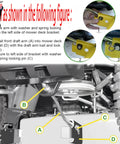 Deck Lift Arm Kit For John Deere L100 LA D Series Tractors With Front Draft Rod Arm Ball Spring Locking Pin Washer And Lock Nut Replacement Parts For Easy Install And No Hassle Performance. mower deck linkage installed under tractor