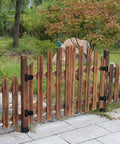 Heavy Duty Black Gate Hinges 3.5 Inch With Screws Pack Of 6 used on wooden garden fence gate