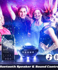 Lit Night Projector With 12 Constellations And 10 Planets Bluetooth Speaker And Timer 10 Color Starry Sky Show for party scene