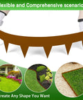 33 Feet Pre Rusted Corten Steel Landscape Edging No Dig Metal Garden Border 10 Pack Weathering Steel Interlocking Strips