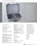 Heavy Duty Pro Grade Electrician Tester Featuring Badass High Voltage Precision Slick Continuity Scanning And Knockout Insulation Resistance Analysis For A Go To No Fuss Job Site Setup in durable gray case.