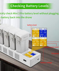 Two Way Charging Hub For DJI Mini 3 And Mini 4 Pro Batteries With Display Charge Four Batteries In Sequence