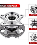 Alloy AWD Rear Wheel Hub Bearing Assembly Direct Fit For Lexus RX Series and Toyota Highlander Venza 2004 to 2016 angle view
