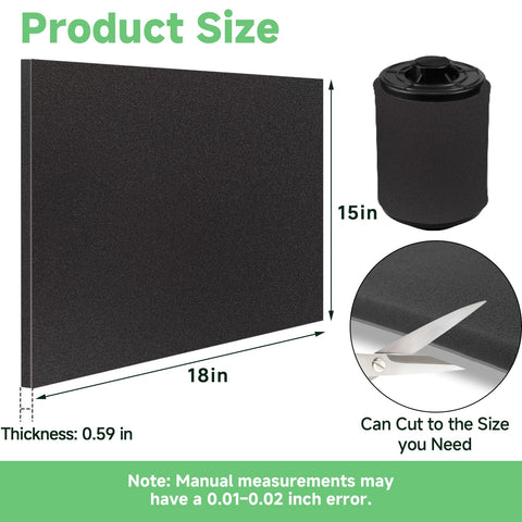 Was washable 65 PPI Foam Air Filter Material Sheet For Motorcycle ATV UTV Dirt Bike And Lawn Mower Engines Cut To Size