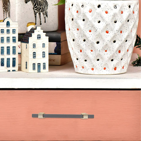 Two Tone Wardrobe Handle And Cabinet Pull Upgrade For Closet Doors And Kitchen Cabinets Metal Drawer Pulls In Gold And Grey Finish Modern European Style Hardware Replacement For A Slick Everyday Look on pink drawer