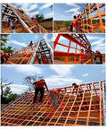 People climbing an outdoor obstacle course using a heavy-duty nylon net, unrelated to Rope Lifting Net For Cargo Hoisting Heavy Duty Nylon Sling Net With Tear Resistant Construction And Reinforced Stitching Durable Load Bearing Pallet Net For Construction Site Material Handling