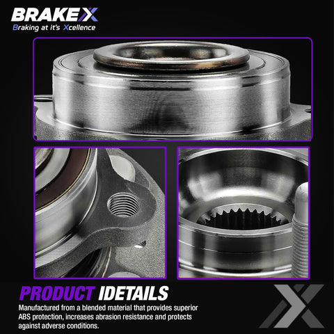 Close-up of Rear Left Wheel Bearing For 1999-2004 Nissan Frontier HC Series Replacement showing precision fit and material details.
