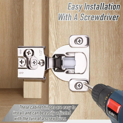 Lay Off The Slamming Routine With These Smooth As Butter Soft Close Cabinet Hinges For Face Frame Kitchen Doors And Drawers Featuring Built In Dampers And Precise Three Way Adjustments In A 10 Piece Pack