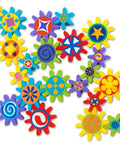 Turn And Learn Magnetic Gears Set With 22 Colorful Magnets In Two Sizes Built In Handles And Easy Spin Design