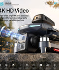Ultimate 4K Drone With Dual HD Cameras Four Point Three Inch Controller Screen 60 Minute Fly Time shown in close-up on a rock.