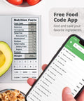 Nutrition Food Scale For Meal Planning And Portion Control With Food Code Booklet And App Non Connected And Non Backlit Model
