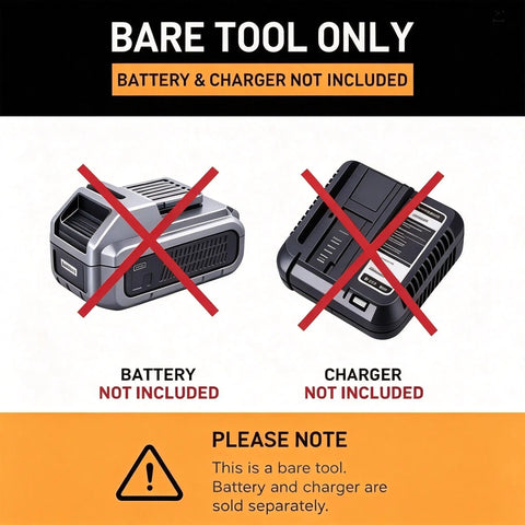 Hardcore Cordless Angle Grinder 4 Inch Smooth Operator Compatible With Dewalt 20V Max Batteries bare tool notice, battery and charger not included.