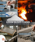 Tough As Nails Sodium Silicate Powder Heavy Duty Concrete Sealer for multi-use, including laundry and construction applications.