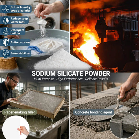 Tough As Nails Sodium Silicate Powder Heavy Duty Concrete Sealer for multi-use, including laundry and construction applications.