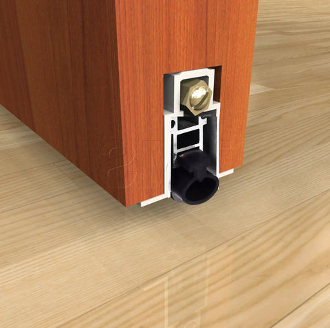 Heavy Duty Door Bottom Seal With Neoprene Bulb Auto Door Sweep For 1 Inch Drop Doors Fully Mortised 36 Inch Aluminum Casing Draft Blocking Noise Reduction Tight Seal That Zips The Gap And Keeps Air In