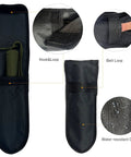 Carrying case with belt loop and paracord for Ultra Lightweight 9-In-1 Mini Camping Shovel Trowel Kit With Saw, Bottle Opener