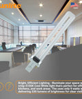 2-Pin Fluorescent 9W 4100K Cool White U Shaped PL CFL Twin Tube Light Bulb G23 Base in Office Setting