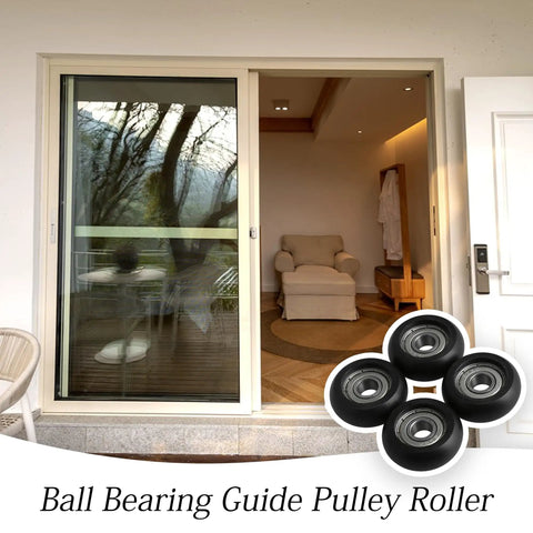 Heavy Duty Sliding Pulley Wheels Featuring Super Glide Action Engineered From Rock Solid Plastic And Steel Ball Bearings For Door Window Tracks Black Rolling Casters Pack Of Four Built Tough To Move Loads No Hassle