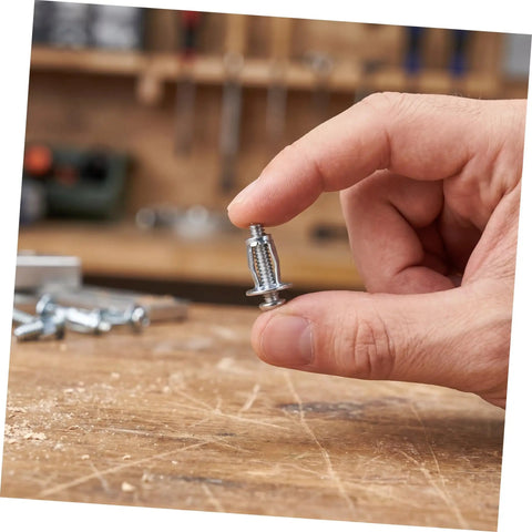 35 Pcs M4 M5 M6 Petal Shape Expansion Nuts And Screws Kit For Hollow Walls Plasterboard Metal Construction With Quick Install And Versatile Use For Home Repairs And Diy Projects, zinc alloy anchor held by hand