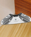 Stainless Steel Corner Shelf Brackets Set 24 Pieces Triangular Structure Space Saving Furniture Hardware Heavy Duty Easy To Install