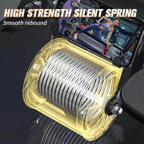 2026 Ab Roller with Timer and Knee Mat, showcasing the high-strength silent spring for smooth rebound, core strengthening