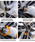 Badass 9 Piece Bolt Extractor Set With Center Punch Bar 1/2 Inch Drive Impact Sockets shown in use for removing stubborn rounded bolts.