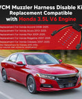 Honda VCM Muzzler Harness Disable Kit Replacement For 3.5L V6 Engines displayed with a red Honda Accord on the road