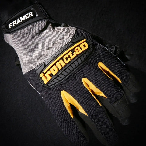 Framer Carpenter Work Gloves With Open Finger Dexterity And Performance Fit Grip Ready Durable Reinforced Palm And Duraclad Saddle