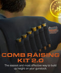 Comb Raising Kit Version 2 For Guns Adjustable Cheek Riser Stock Ammo Holder Improve Comfort And Accuracy Recoil Reduction
