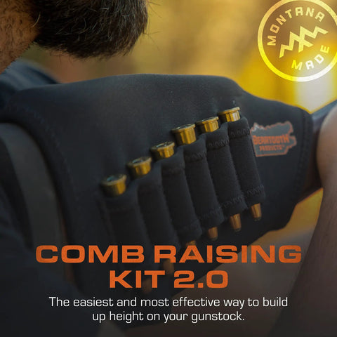 Comb Raising Kit Version 2 For Guns Adjustable Cheek Riser Stock Ammo Holder Improve Comfort And Accuracy Recoil Reduction